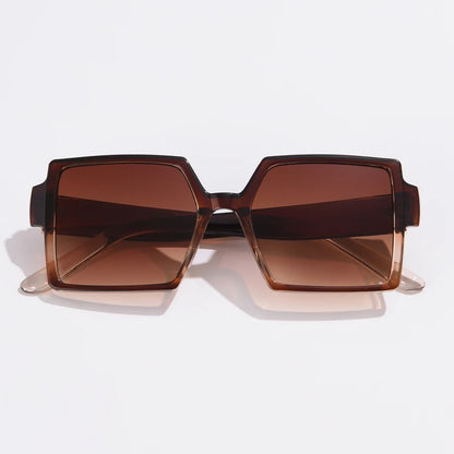 Cycling 1/2pcs Female Square Large Frame Sunglasses Women Retro Brand Big Frame Sun Glasses Black Fashion Gradient Eyeglasses