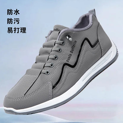 Large Size Men's Comfortable Breathable Soft Bottom Running Shoes Casual Style Sporty Retro Stripe Design Rubber Outsole