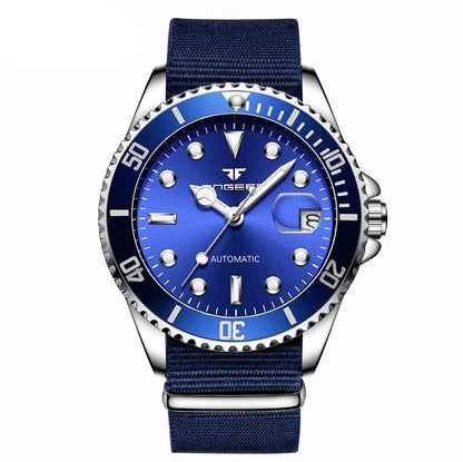 Mechanické náramkové hodinky BINBOND pro muže, luxusní, s luminiscenčními ručičkami, vodotěsné, s automatickým nátahem, s tourbillonem, skeletové