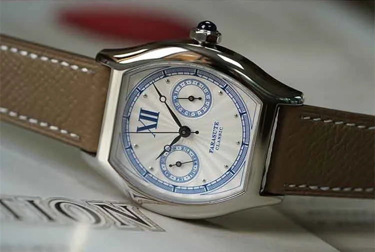 FARASUTE 2024 New 36mm Men's Quartz Watch VH64 Movement Stainless Steel Sports Fashion Sapphire Glass Waterproof Men's Watch
