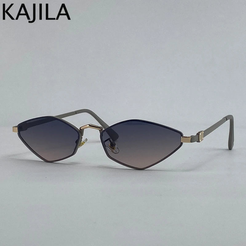 Small Frame Hexagon Punk Sunglasses Women 2026 Luxury Brand Polygon Sun Glasses For Ladies Classic Shades Cat Eye Eyewear