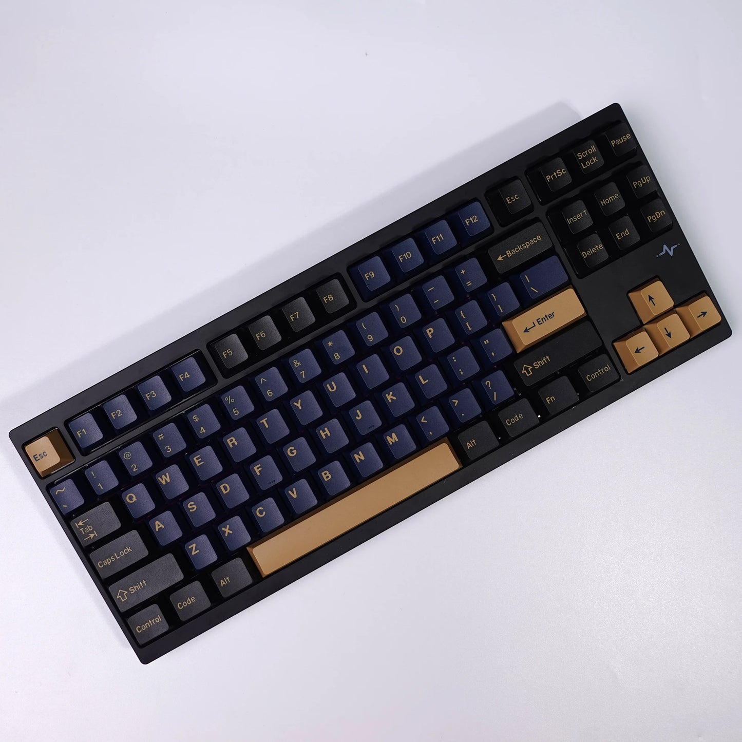 KBDiy 174 Keys GMK Blue Samurai Keycaps for Mechanical Keyboard  PBT Cherry Profile GMK Keycap Double Shot for Aula F75 F87 F99