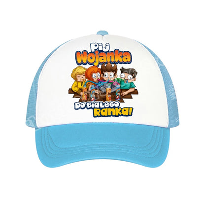 Boys Baseball Caps Wojan Team Anime Character Printed Sun Hat Kids Adults Adjustable Peaked Cap Cartoon Summer Casual Hats Gifts