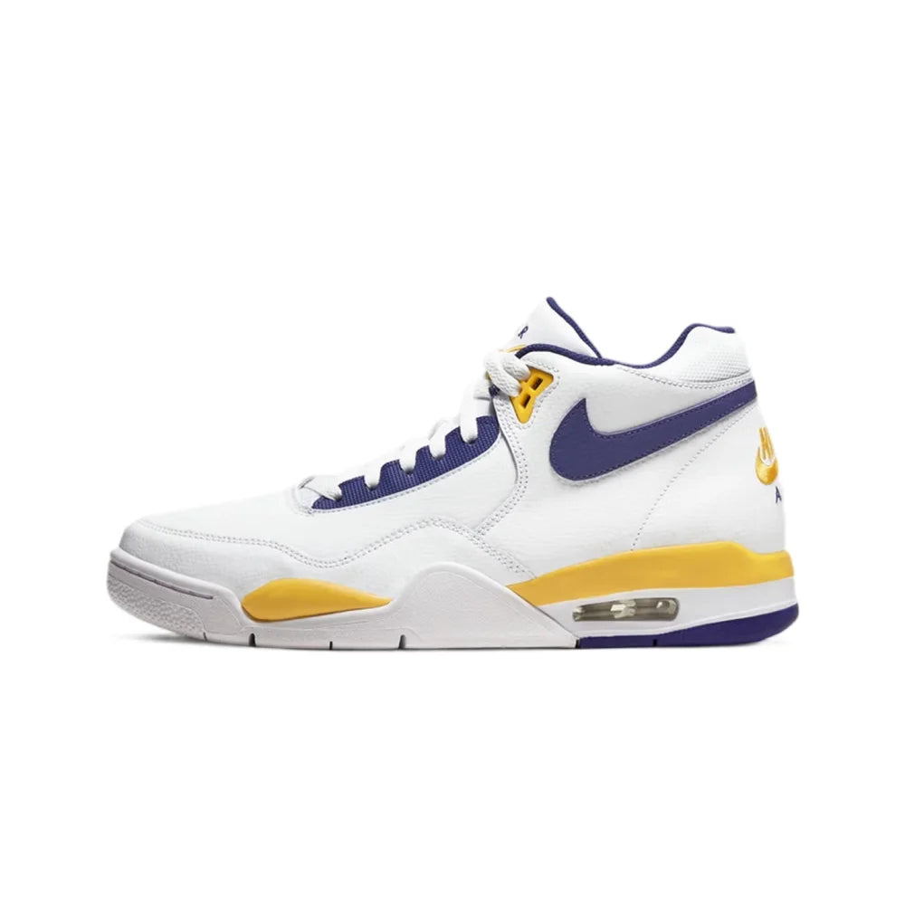 Sneakers da basket retrò Nike Flight Legacy Mid-Top da uomo, nero/bianco, BQ4212-002