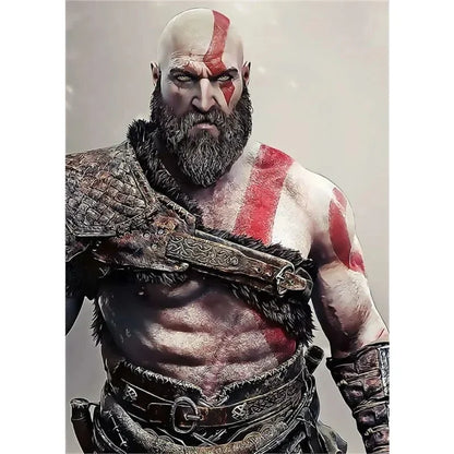 Canvas Painting Posters and Prints Wall Art Anime Pop Game God of War Ragnarok Poster Aesthetics Kratos Gaming