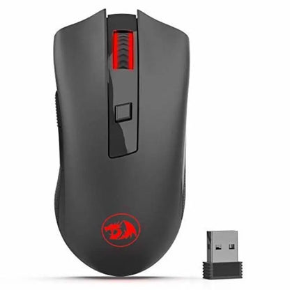 Mouse wireless ottico Redragon M652 2.4G con ricevitore USB, mouse portatile per gaming e ufficio, 5 livelli DPI regolabili