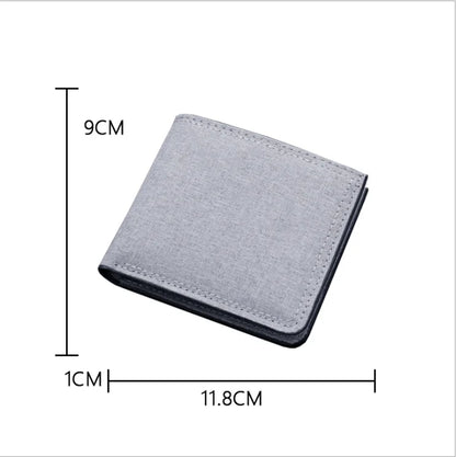 Cartoon Sonics Men Wallet Anime Kawaii Letter A-Z Short Wallet Multi-slot Credit ID Card Holder Foldable Male Canvas Coin Purses