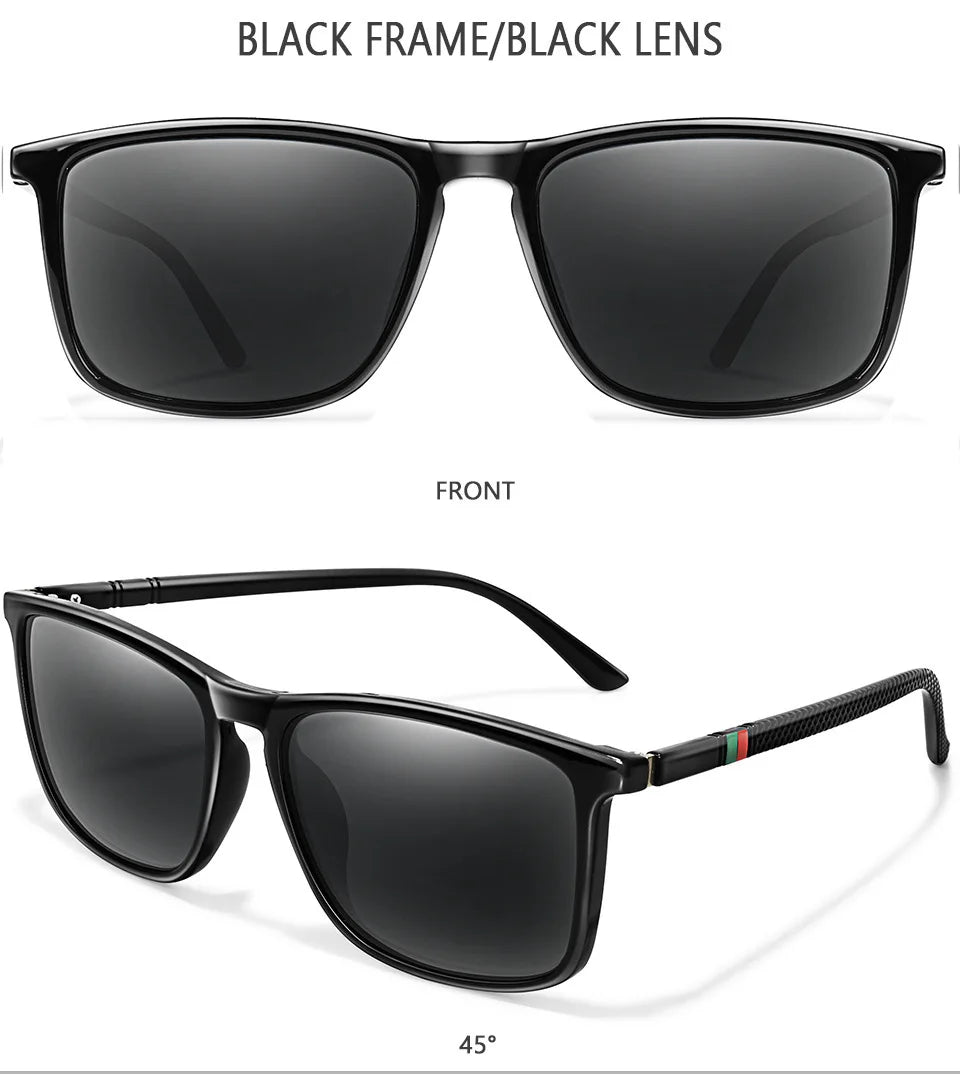 New Luxury Brand Polarized Sunglasses Men Square Frame Classic Women Glasses Driving Fishing Eyewear Gafas De Sol Hombre