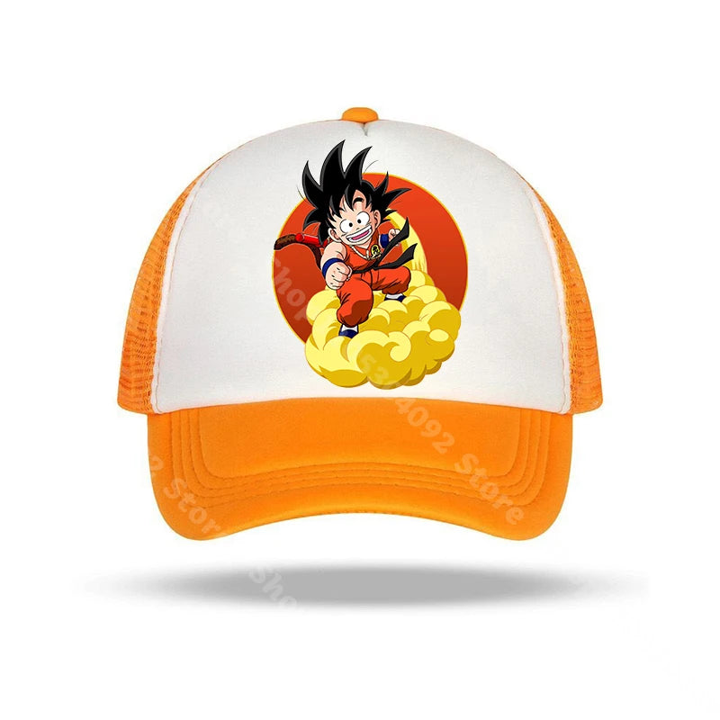 Dragon Ball baseball sapkák, anime karakterekkel nyomtatott napellenzős sapkák, gyerekeknek és felnőtteknek, nyári, lélegző, alkalmi sapkák, állítható csúcsú sapkák, ajándékok