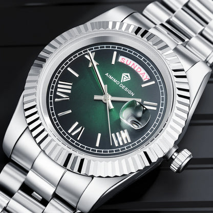Sapphire Crystal Men's Watch Beat Quartz Movement Waterproof Swimming Vintage Luxury Business Sport 2025 Watch Relogio Masculino