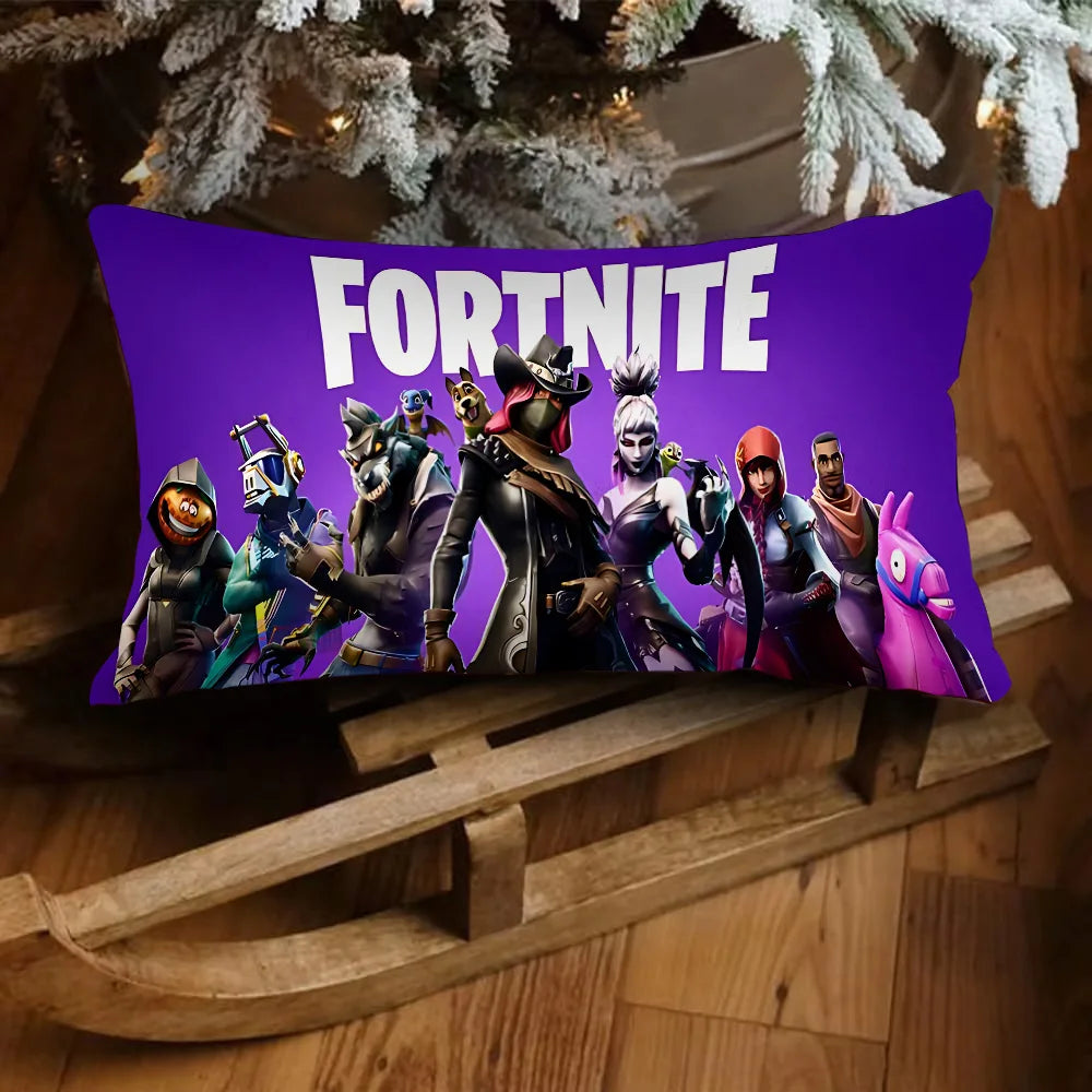 Game Fortnites Luxury Double-sided Printing Rectangle Pillow Case Bedside Pillowcase Sofa Cushion Cover Room Home Decoration