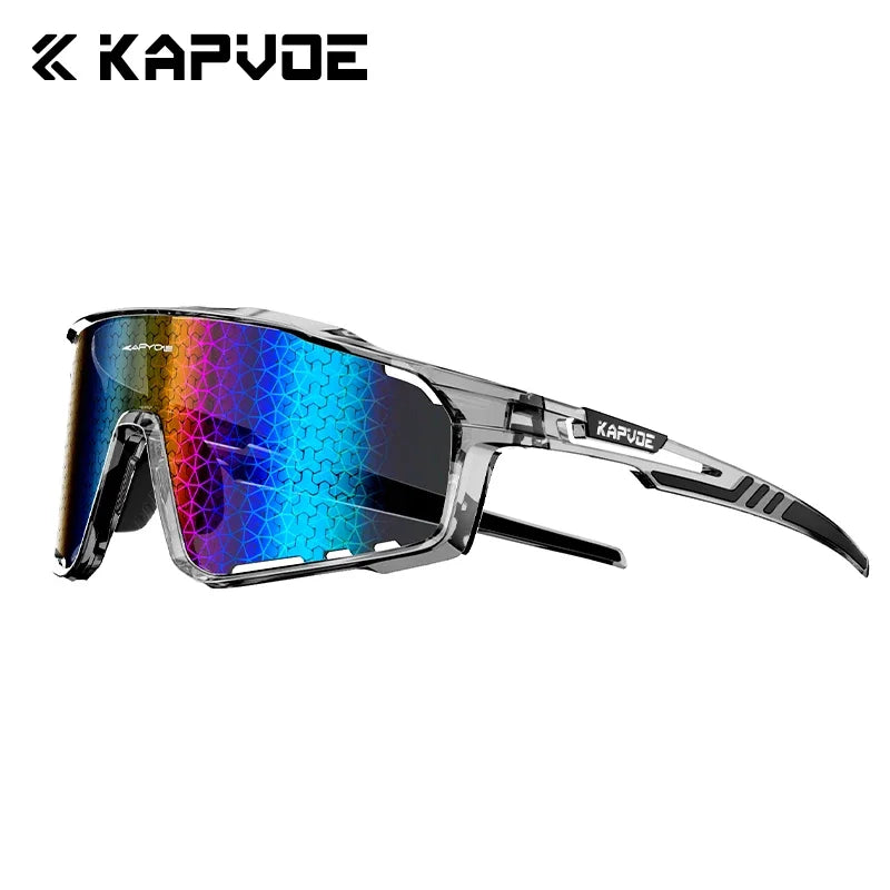 KAPVOE New Technology Nano Lenses Cycling Glasses Outdoor Sports Sunglasses Men Women Road Bike MTB Bicycle UV400 Hiking Goggles