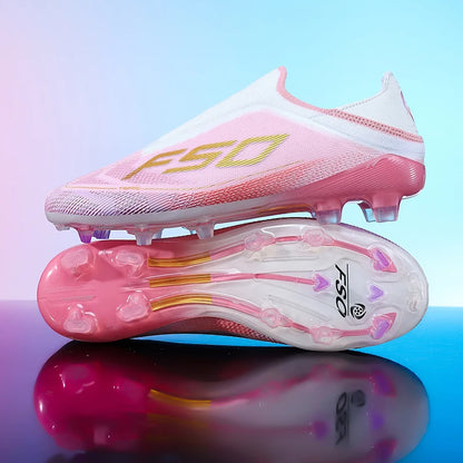 New Men Football Boots Futsal Outdoor Sneakers Match Grass Non-Slip High-quality Soccer Shoes Cleats Hot-selling High-top Light