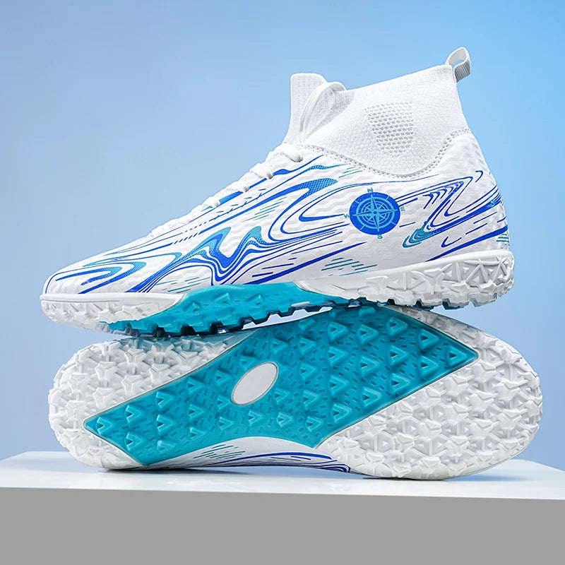 Men Professional Soccer Cleats Football Boots Studs Non Slip Breathable Training Boys Match Sneakers Comfortable for Grass Turf