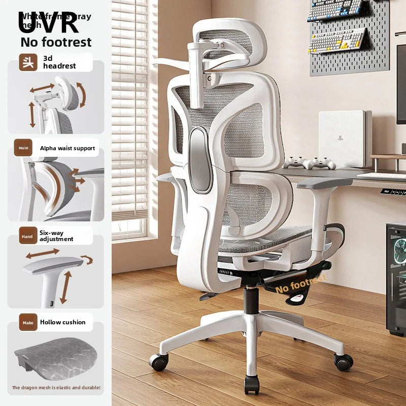 UVR Ergonomic Chair Home Computer Chair Comfortable To Lie Down Gaming Chair  Long Periods Office Chair Reclining Chair