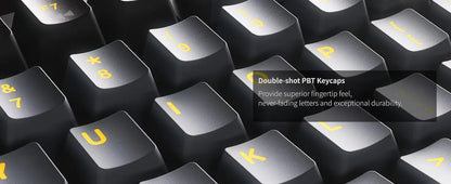 AULA AU75 Wireless Mechanical Keyboard 81 Keys Compact Hot Swappable Custom Keyboard 2.4G/USB/BT5.0 RGB Backlit Gaming Keyboard