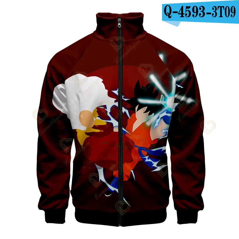 Dragon Ball 3D Print Zipper Hoodie Cool Fashion Men/Women/Kids Long Sleeve Hoodies Sweatshirt Casual Cosplay Jacket Clothes
