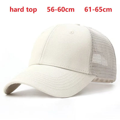 Bejzbol kape za muškarce s velikom glavom, za žene, XXL, prevelike, visoke krune, podesive, jednobojne, s kopčom (snapback), 56-60 cm, 60-65 cm