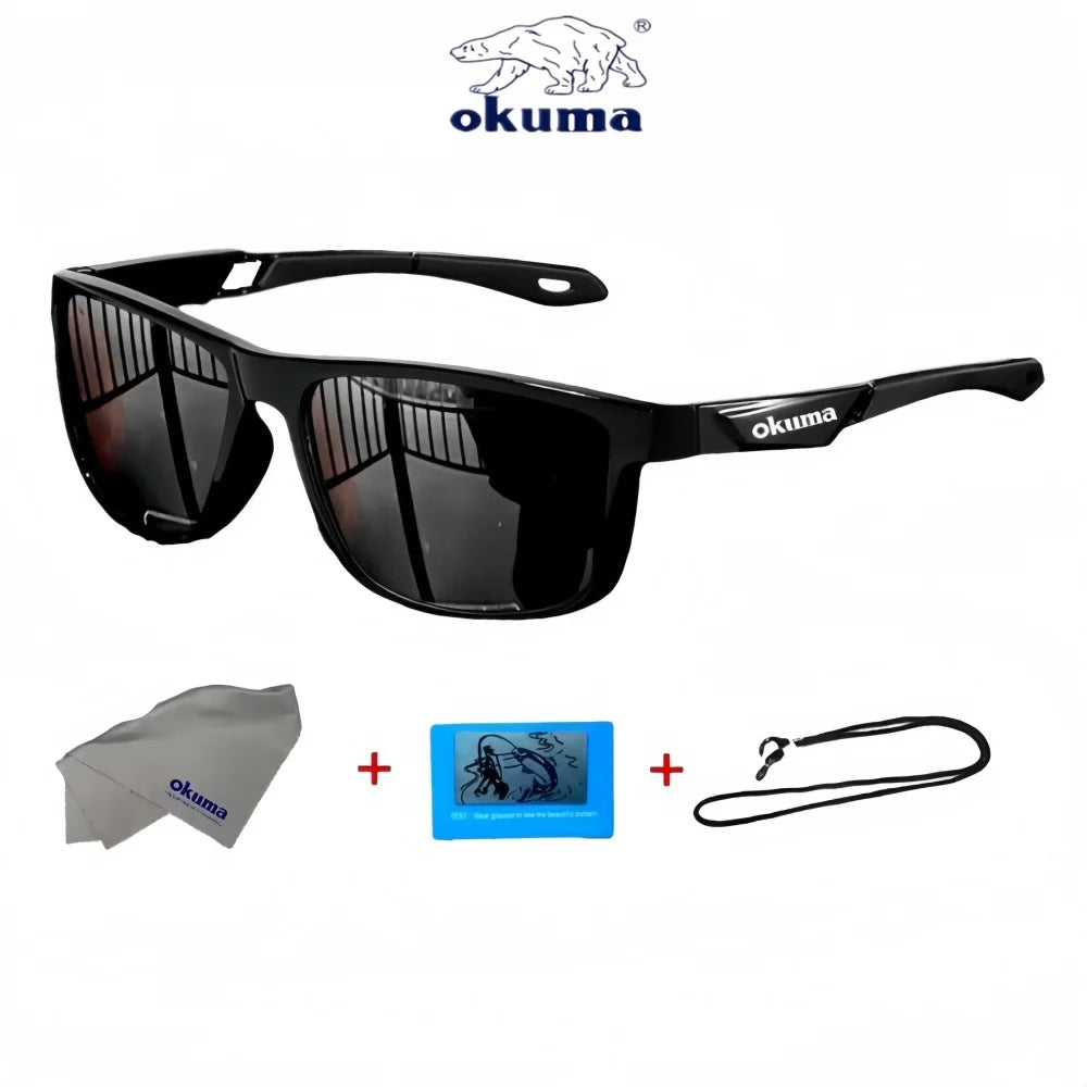 Okum fashion polarized glasses UV400, anti UV, anti glare, strong light, suitable for cycling, driving, fishing, etc