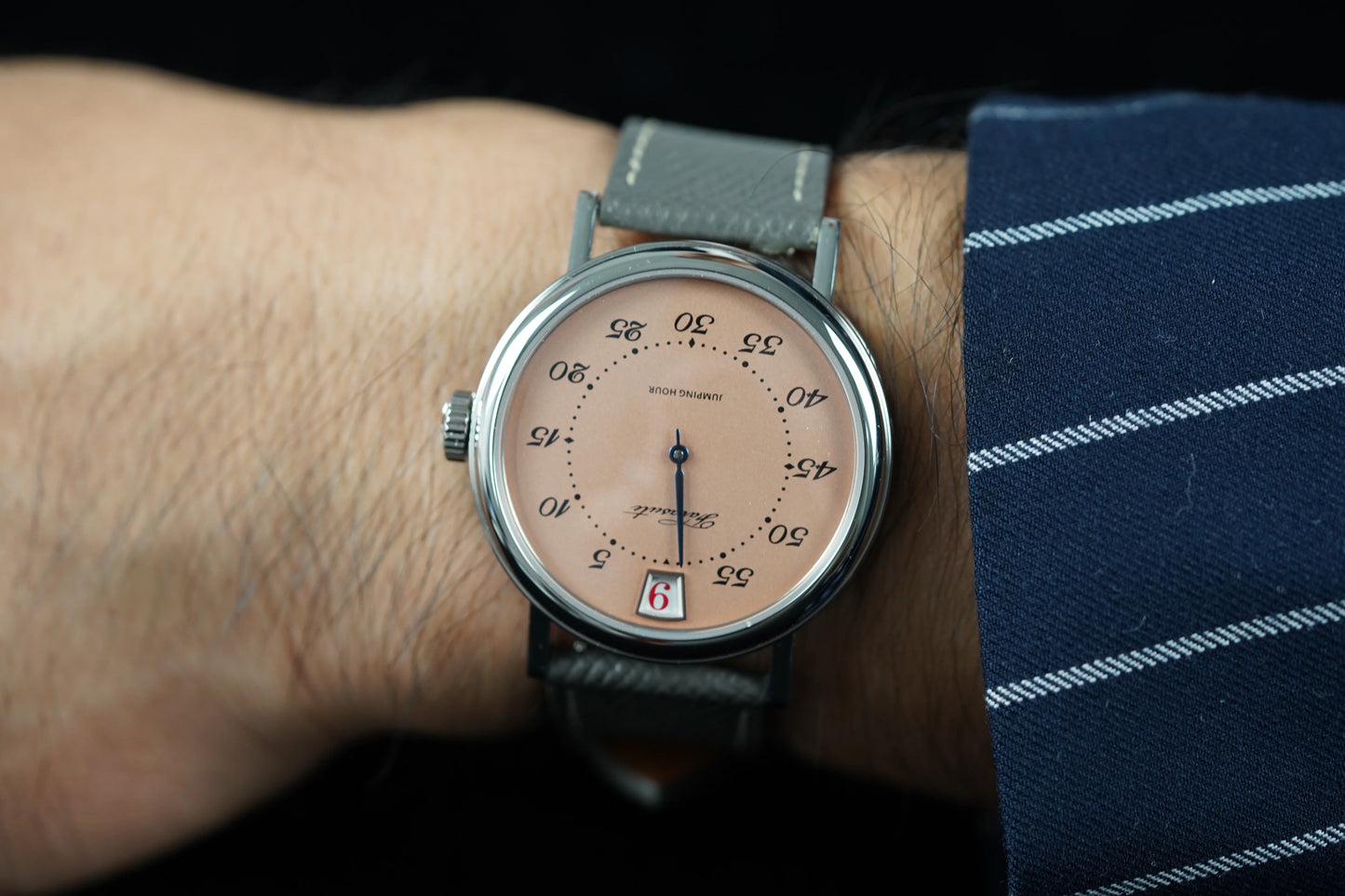 FARASUTE Casual Automatic Mechanical Men Watch Business Jumping Hour Seagull Movement Sapphire Waterproof Wristwatch Male Reloj