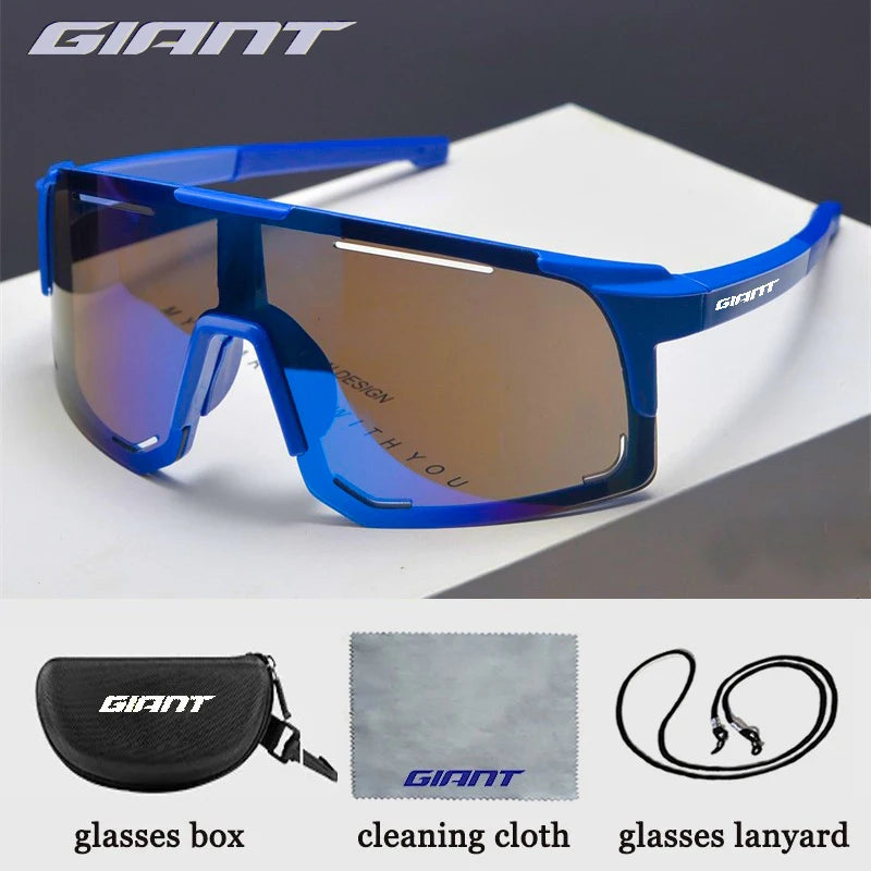 giant long-distance Cycling Glasses super light Men WomenAnti-Fog UV400 Protection MTB Bike Glasses with case