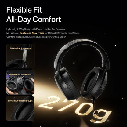 ATK N9 Pro Ultra Wireless Headset with Mic 7.1 sound Four Mode E-sports lightweight headphone Low latency noise reduction gift