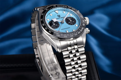 2026 New PAGANI DESIGN BB Flamingo Chronograph Luxury Sports Quartz Watch Men Sapphire mirror 100M Waterproof Fashion Wristwatch
