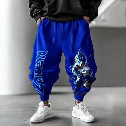 2026 Dragon Ball Vegeta Multi-color Leg Trousers Men's Women's Retro Trend Versatile Sports Jogging Fitness Outdoor Sports Wear