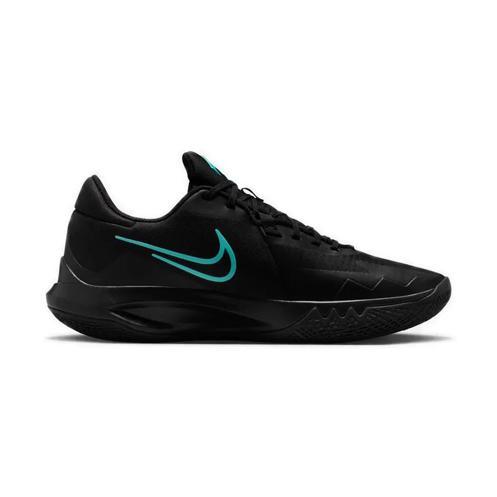 Nike Precision 6 – pohodlné a univerzální nízké basketbalové boty pro muže v černé barvě IO7605-040