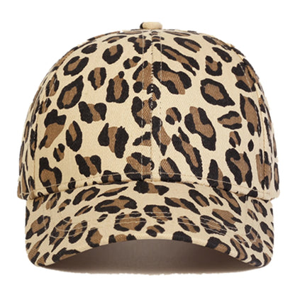 Children Leopard Print Baseball Caps Spring Autumn Outdoor Adjustable Casual Hats Boy Girl Travel Sunscreen Hat