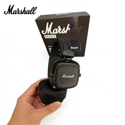 Auscultadores Bluetooth On-Ear Marshall Major V – Auricular Sem Fios Dobrável com Graves Profundos e Microfone para Desporto, Gaming e Utilização Diária