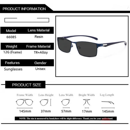 LOERHUNAR Brand Design for Men's Retro Business Myopia Sunglasses with Diopter 0 -0.75 -1.0  -1.5 -1.75 -2.0 -2.5 -3.0 to -6.0
