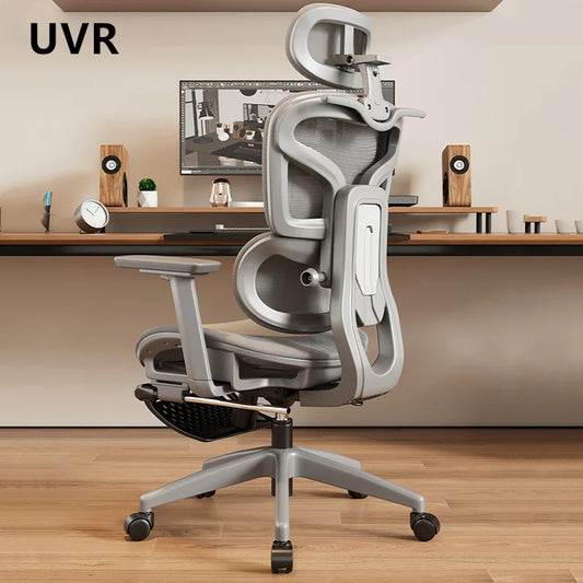 UVR Gaming Computer Chair Sedentary Comfort Breathable Mesh Staff Chair Ergonomic Design Armrests Backrest Stool Office Chair