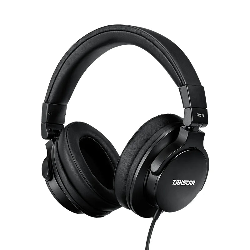 TAKSTAR PRO 70 Professional Studio Monitoring Headphones – Closed-Back Wired Over-Ear Headset for Music Production, DJ, Gaming & Recording