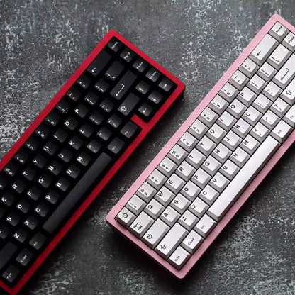 121 Keys Aifei WOB BOW Keycaps White Black ABS Double Shot Cherry Profile Custom Mechanical Keyboard Anne Pro 2 AULA F75 Ajazz