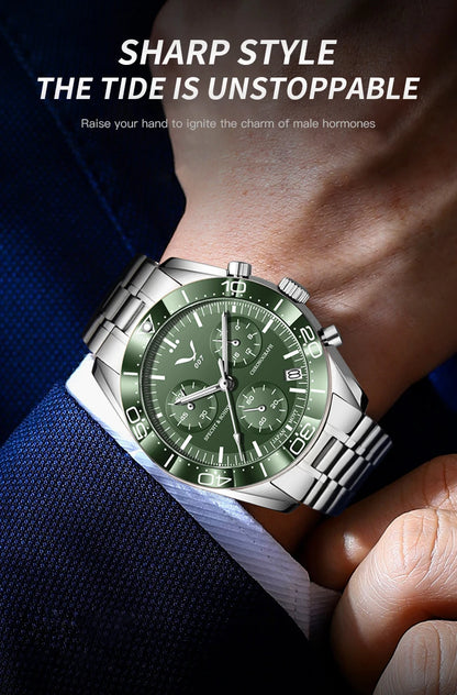 New 007 Specht&Sohne Sports Watches for Men Top Brand Luxury Steel Wrist Watch Fashion Japan VK68 Chronograph