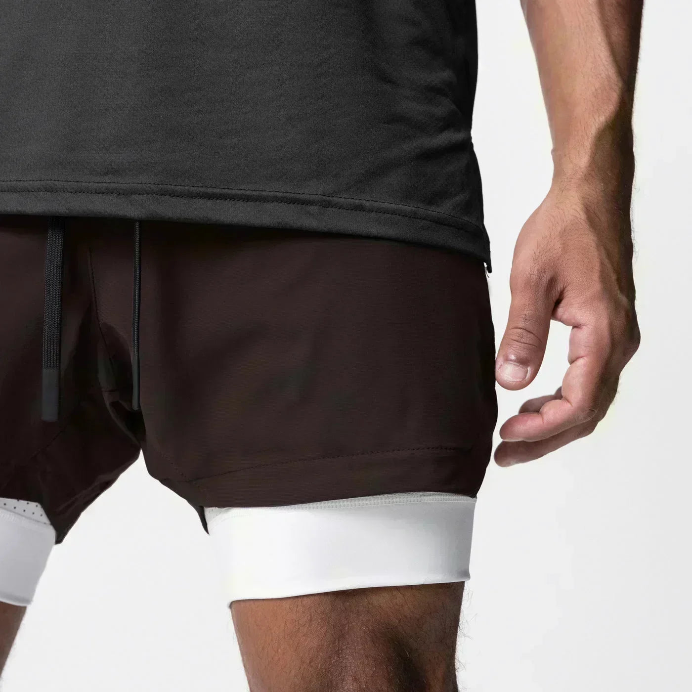 Anime Demon Slayer Gym Shorts Man Quick Dry Pants Double-layer 2 in 1 Shorts Y2k Sportswear Summer 2026 Breathable Streetwear