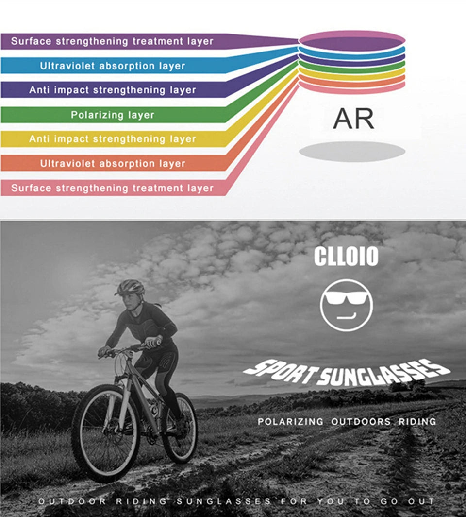 CLLOIO Brand Men's Polarized Sunglasses Aluminum Frame UV400 Anti-Glare Sun Glasses Male Driving Glasses Rimless Oculos De Sol