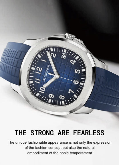Specht&Sohne 2025 New Luxury Men Mechanical Wristwatch Miyota 8215 Stainless Steel Watch Green Rubber Sapphire Reloj Hombre