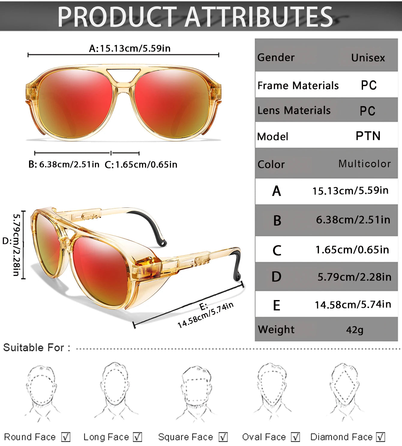 Men PUNK Sunglasses MTB Bicycle Eyewear Women UV400 PITS Road Bike Goggles Windproof Sport Women Glasses