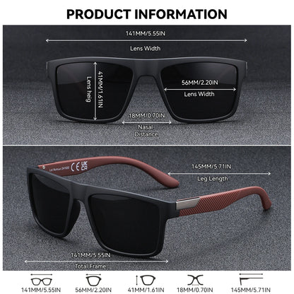BARCUR Simple And Comfortable Business Style Sunglasses For Daily Travel, Uv Protection Brand Packaging
