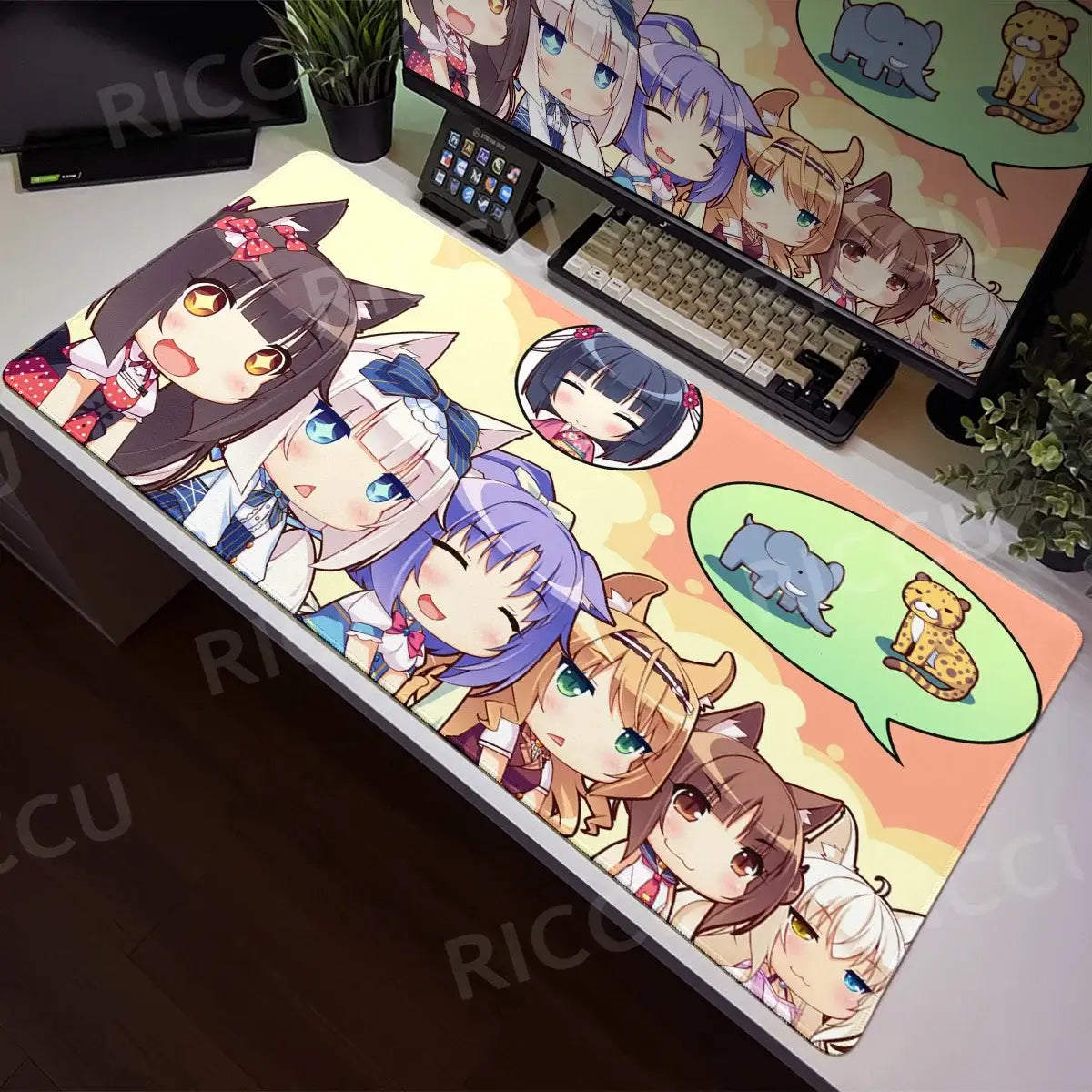 Nekopara XXL Home HD Γραφείο υπολογιστή Ποντίκι Anime Μεγάλο μαξιλάρι ποντικιού Γραφείο Φορητός υπολογιστής Επιτραπέζιος υπολογιστής Αξεσουάρ παιχνιδιών Τεχνολογία