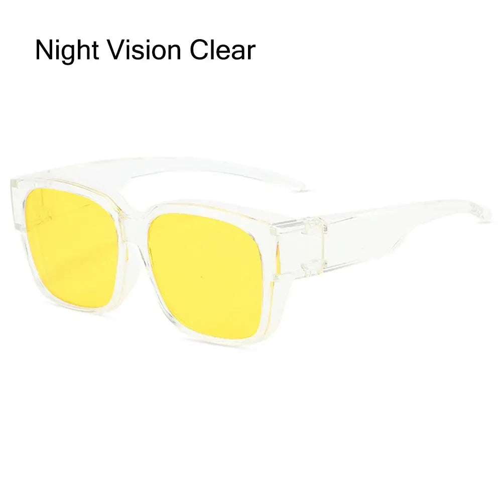for Driving Riding That Can Be Worn over Other Glasses Fit Over Glasses Sunglasses Wrap Around Square Shades Polarized