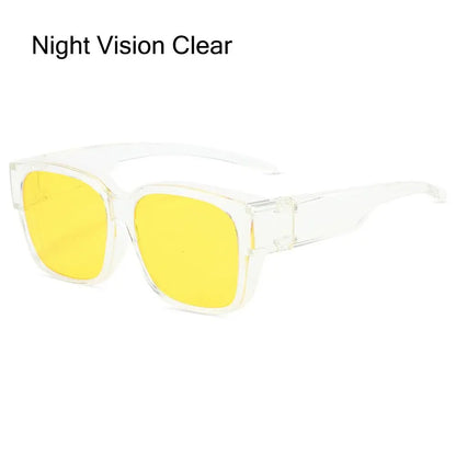 for Driving Riding That Can Be Worn over Other Glasses Fit Over Glasses Sunglasses Wrap Around Square Shades Polarized