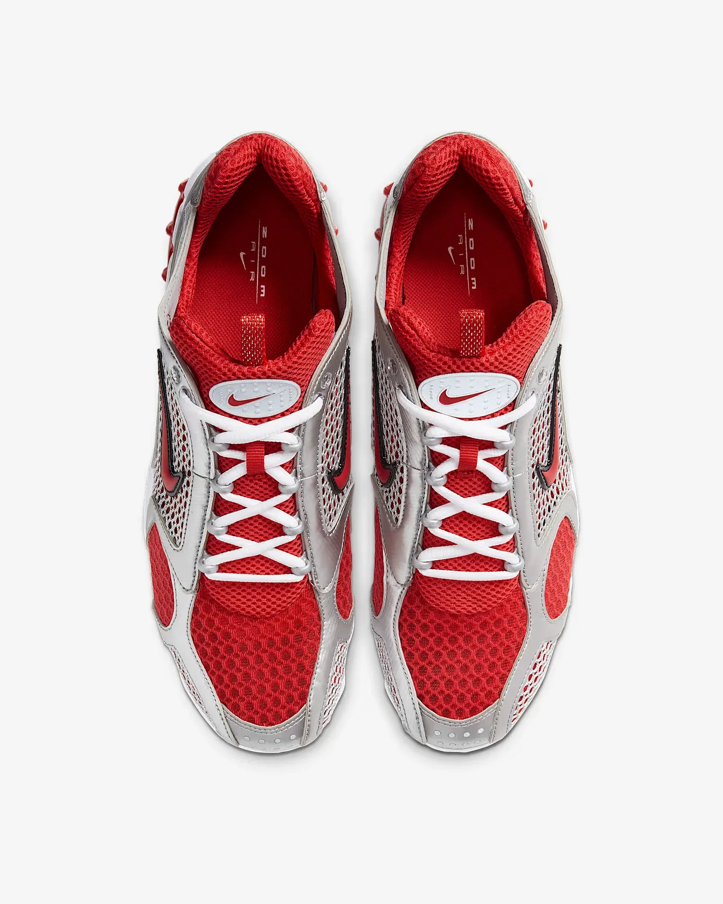 Nike Air Zoom Spiridon Cage 2 унисекс ниски ежедневни обувки, спортни, износоустойчиви, сиви и червени лайфстайл обувки CJ1288-600