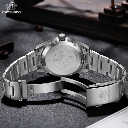ADDIESDIVE AD2525 Automatic Watches For Men 39mm Sapphire Japanese 8215 Mechanical Watch Waterproof 20Bar Luminous Luxury Watch