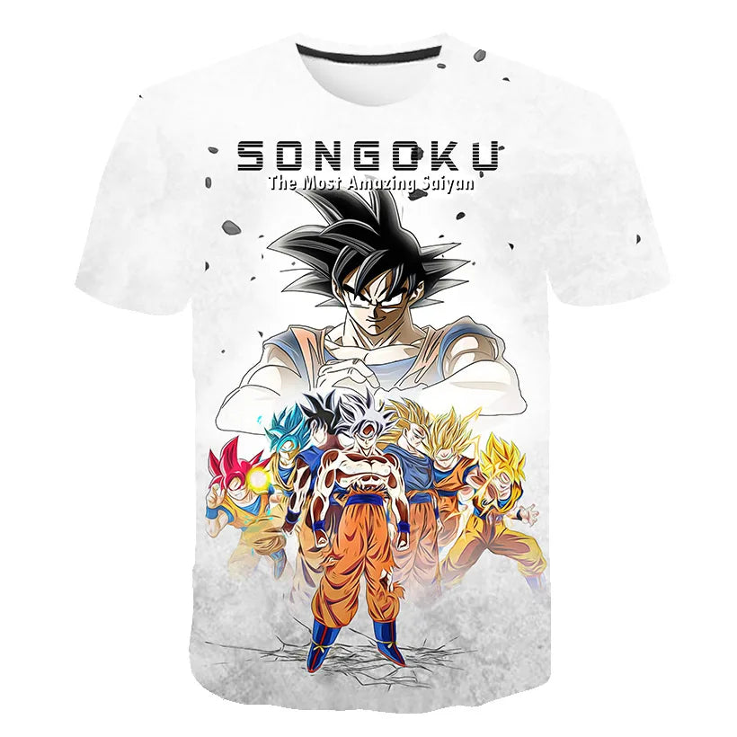 Muške majice Dragon Ball Z majica za dječake dječja odjeća ljetni kratki rukav dječje majice s crtanim motivom gornji dijelovi majica za dječake
