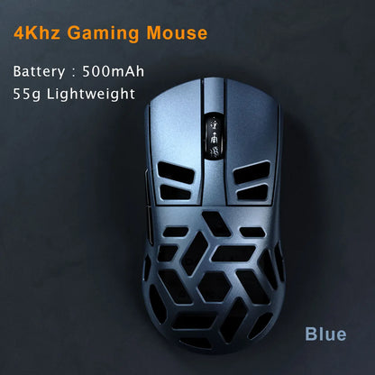 DAREU Al-mg Tri-mode 8Khz PBT trådløs gamingmus med hurtigopladning, PAW3950, 30000 DPI, letvægtsdesign til PC-gamere