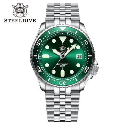 Steeldive SD1973 Men's watch Dive Watch Automatic Mechanical Men's watch NH35 Bracelet 41mm  Diver watch men watches