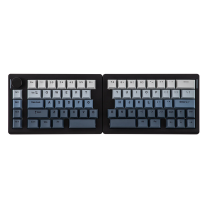 EPOMAKER Split70 QMK/VIA 70% Split Layout Wired/BT/2.4Ghz Wireless Mechanical Keyboard with Programmable Knob Mac Modifier